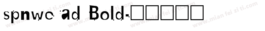 spnwerad Bold字体转换